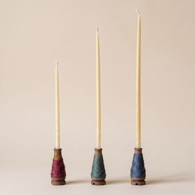 Accent · Thin Beeswax Tapers · Warm Natural Golden Light