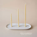 Elegance · Slim Dinner Tapers · Hand Dipped Ancient Method