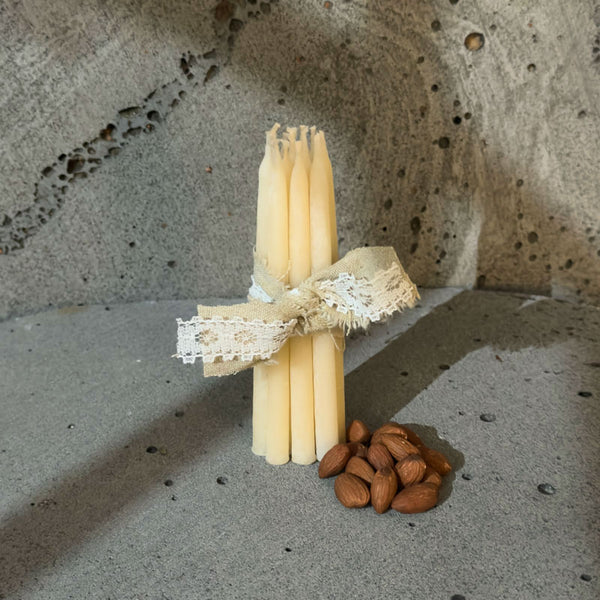 Presence · One Dozen Mini Beeswax Meditation Tapers · 1 Hour of Peaceful Warm Light