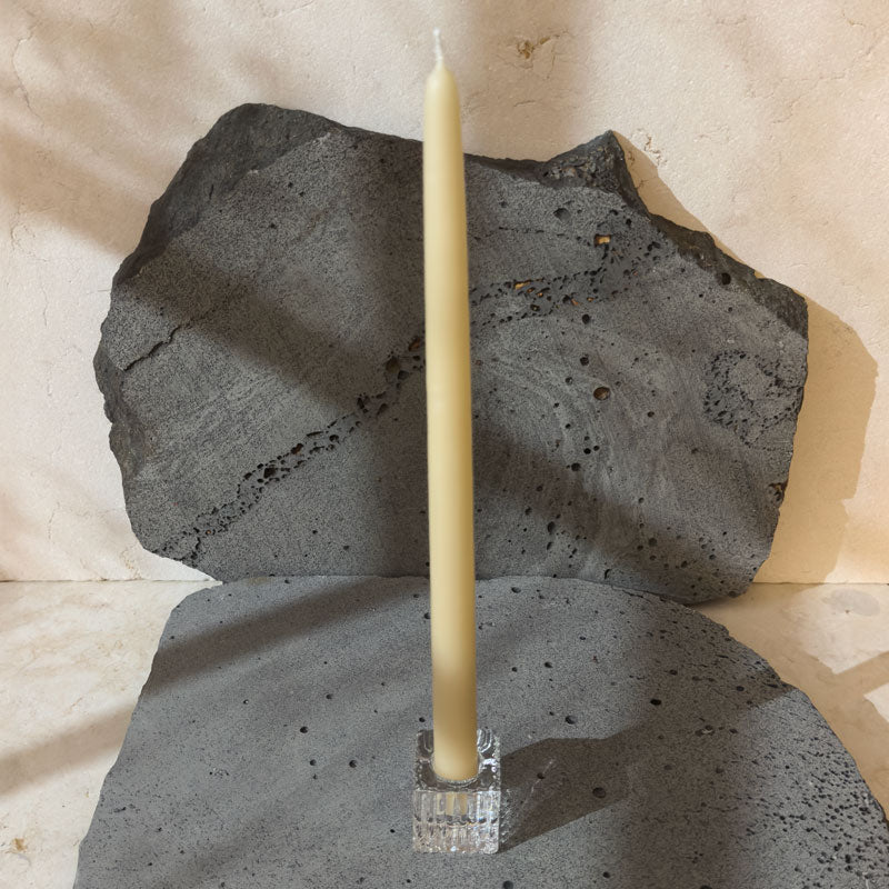 Glass Candle Holder Classic Candles - Cube