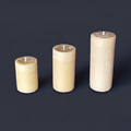 Grand · Pure Beeswax 8cm+ Pillar · Warm Natural Golden Light