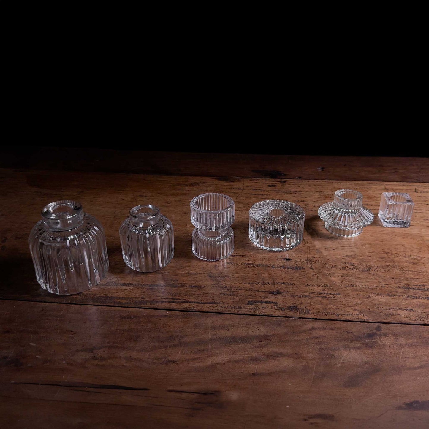 Glass Candle Holder-Small Cube