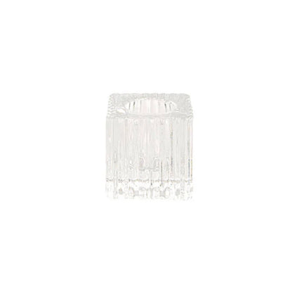 Glass Candle Holder-Small Cube