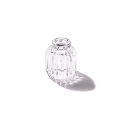 Glass Candle Holder- Reversible Ripple